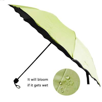 color change folding umbrella dry no printing when wet the printing come out umbrella