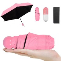 Best micro mini capsule fashion pocket folding umbrellas with logo printing