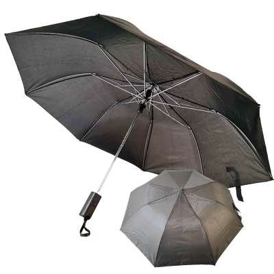 21inch black umbrella color auto open  2folding umbrella export umbrella