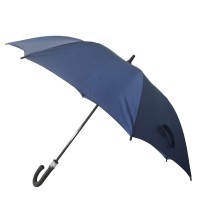 23inch 190Tpongee fabric fiberglass ribs and shaft windproof stick umbrella