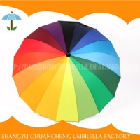 Rain Excellent Material 24K Straight Rainbow Umbrella