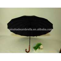 [golf umbrella]America umbrella big wooden handle auto open black golf umbrella