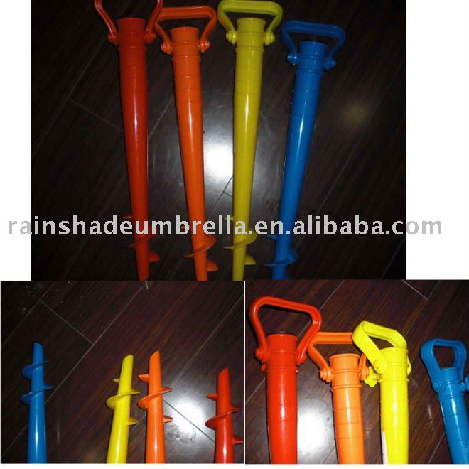 ABS material 4colors base long beach umbrella stand