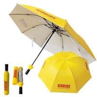 factory produce customer logo printing yellow color  wine bottle umbrella