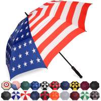 Golf Umbrella 68/62/58 Inch Large Oversize Double Canopy Vented Automatic Open Stick Umbrellas